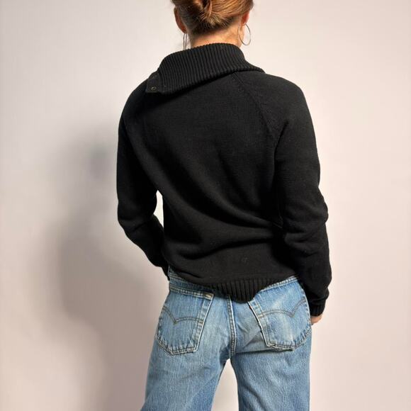 Ralph Lauren Black Turtleneck Sweater - Size Medium - Picture 4 of 7